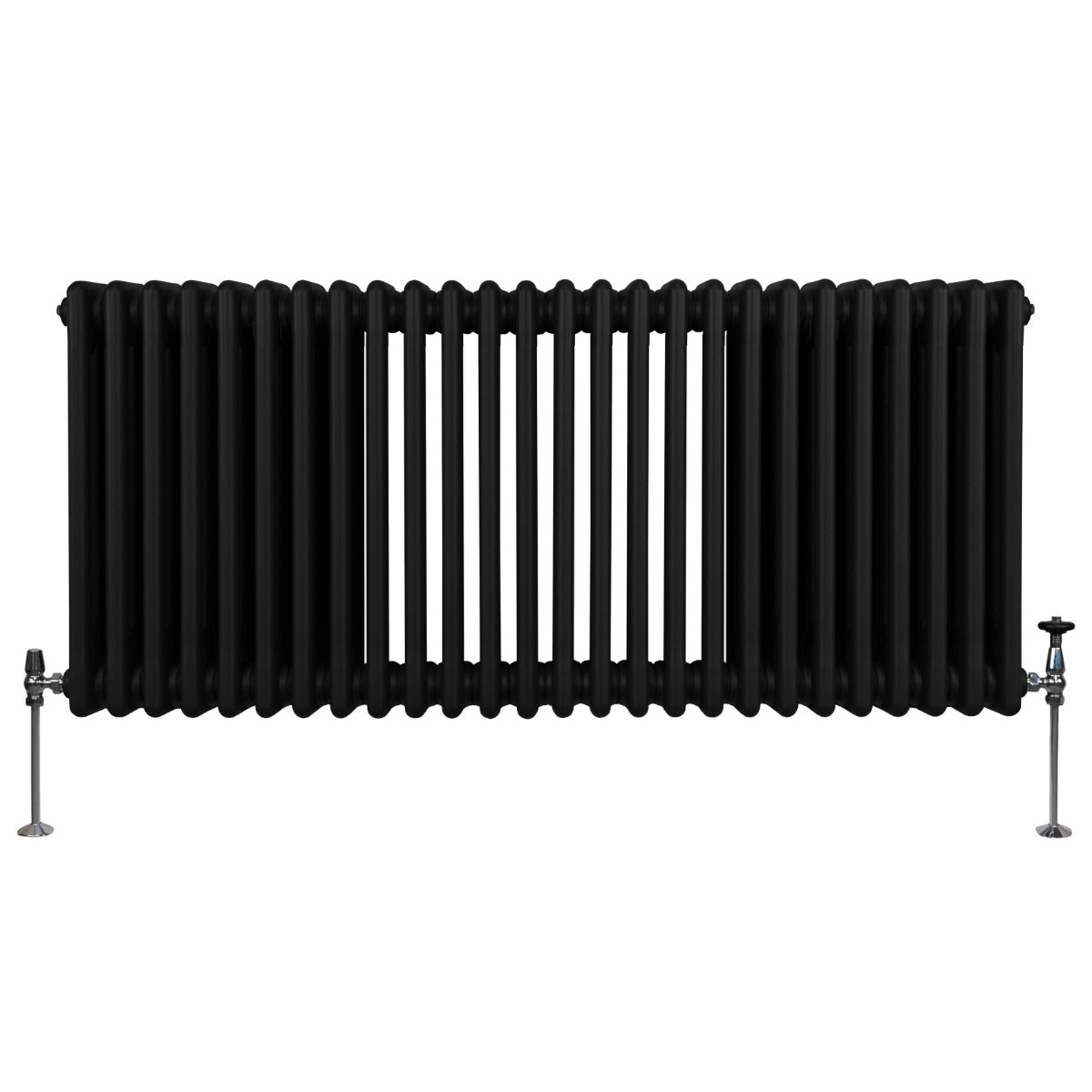 Traditional 3-Column Radiator, 600 x 1192 mm, Black