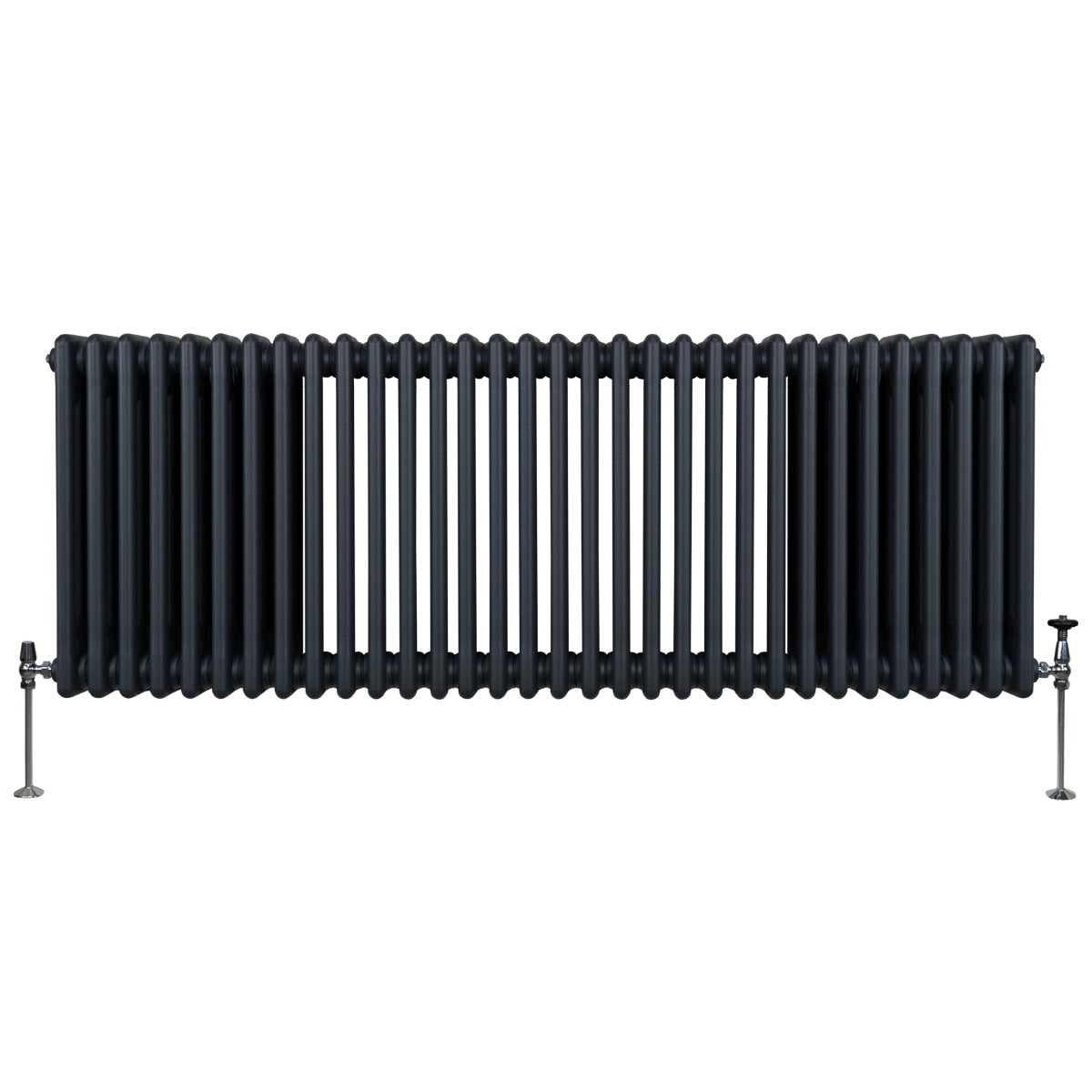 Traditional 3-Column Radiator, 600 x 1462 mm, Anthracite Grey