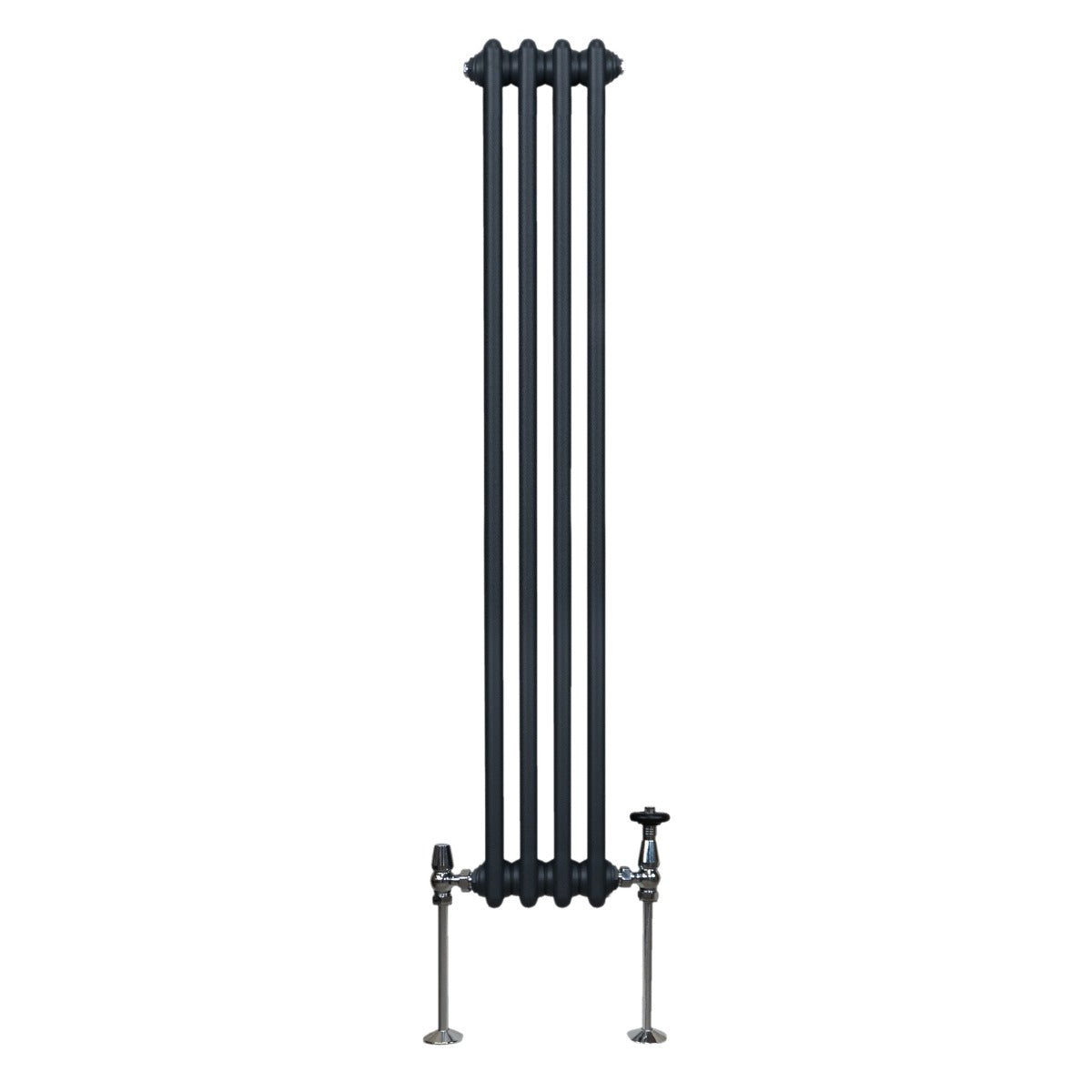 Traditional 3-Column Radiator, 1500 x 202 mm, Anthracite Grey