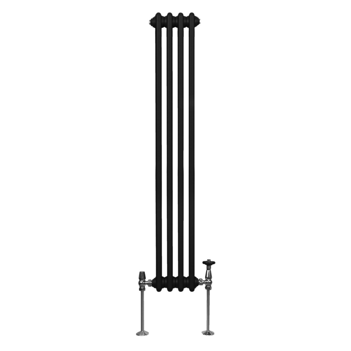Traditional 3-Column Radiator, 1500 x 202 mm, Black