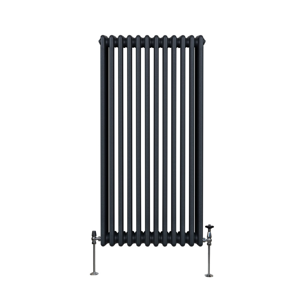 Traditional 3-Column Radiator, 1500 x 562 mm, Anthracite Grey