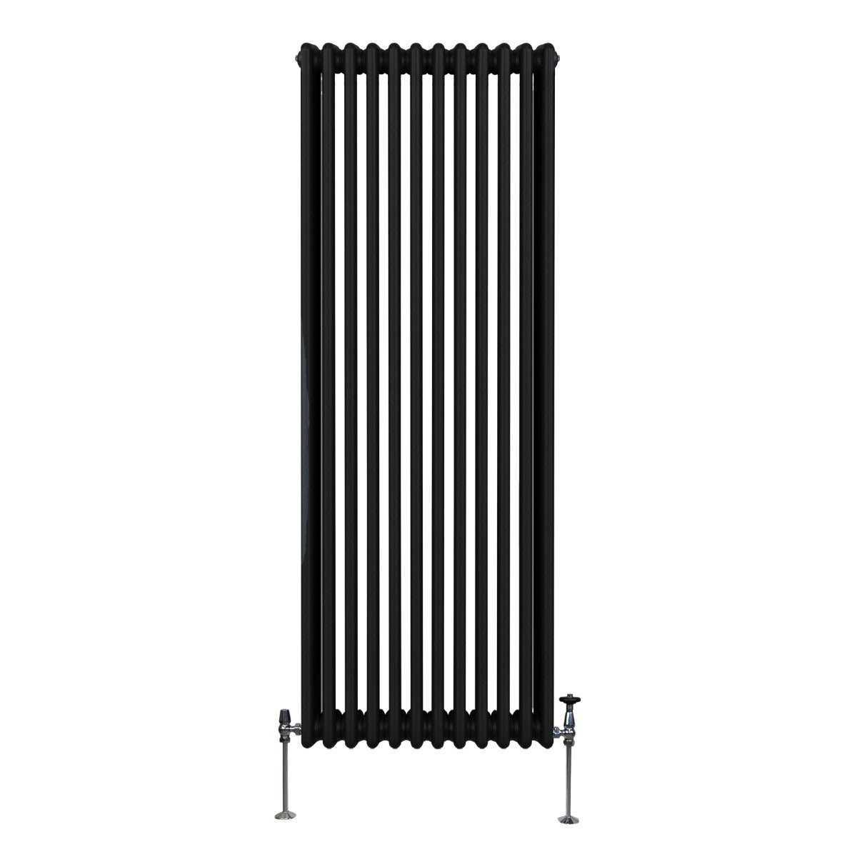 Traditional Three-Column Radiator, 1800 x 562 mm, Black