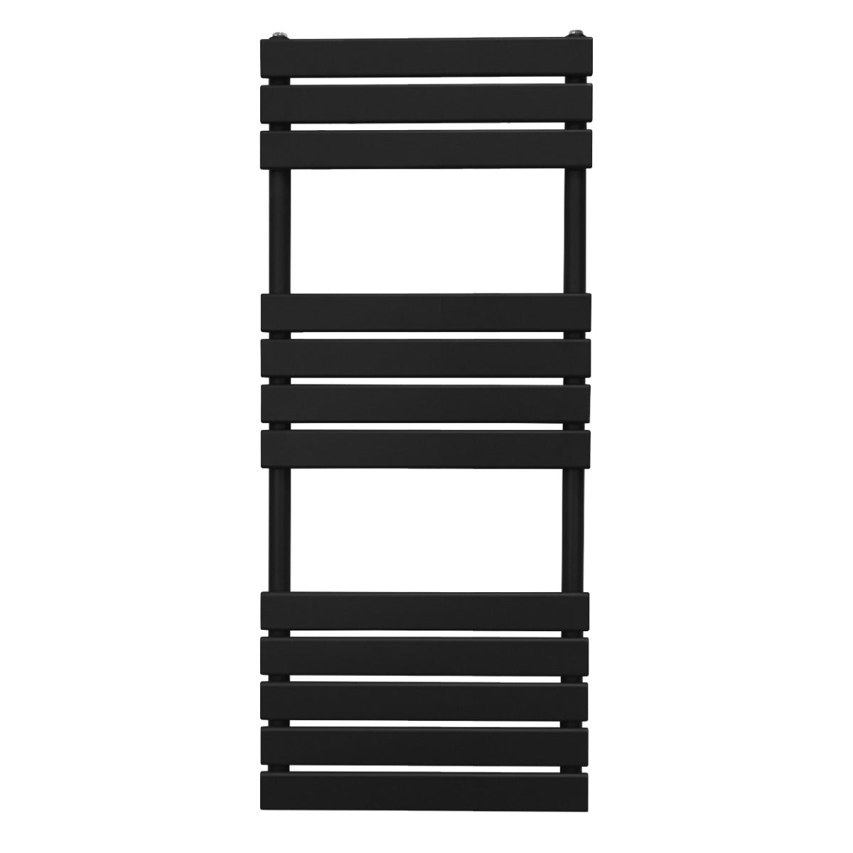 Flat Panel Towel Radiator 1200 x 450 mm - Black