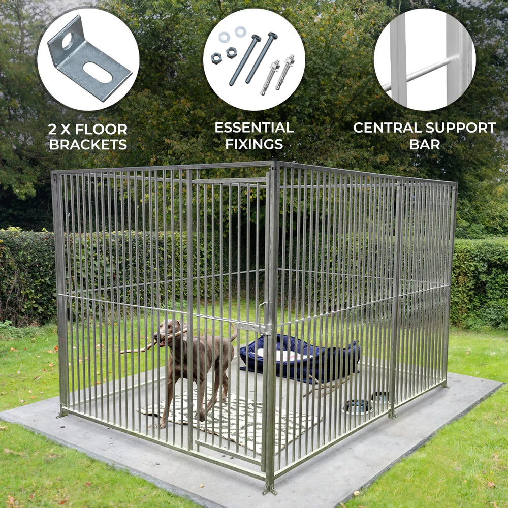 1m Dog Run Panel, 8 cm Bar Spacing