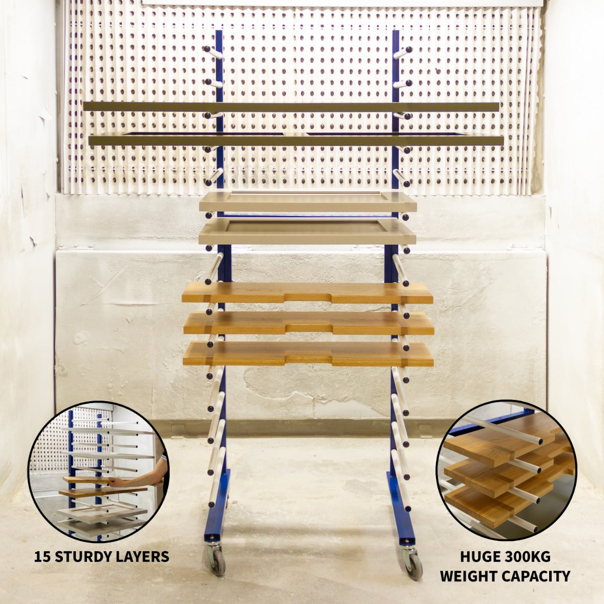 Monster Racking Spray-Drying Rack with Trolley