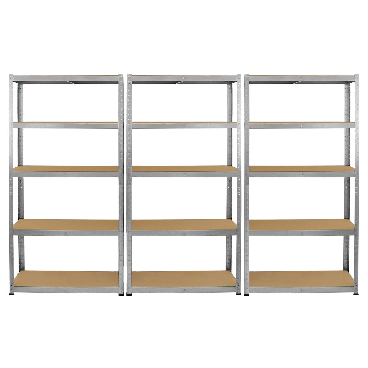 GALWIX Galvanised Racking – 6-Piece Set, 90 cm W x 180 cm H x 30 cm D