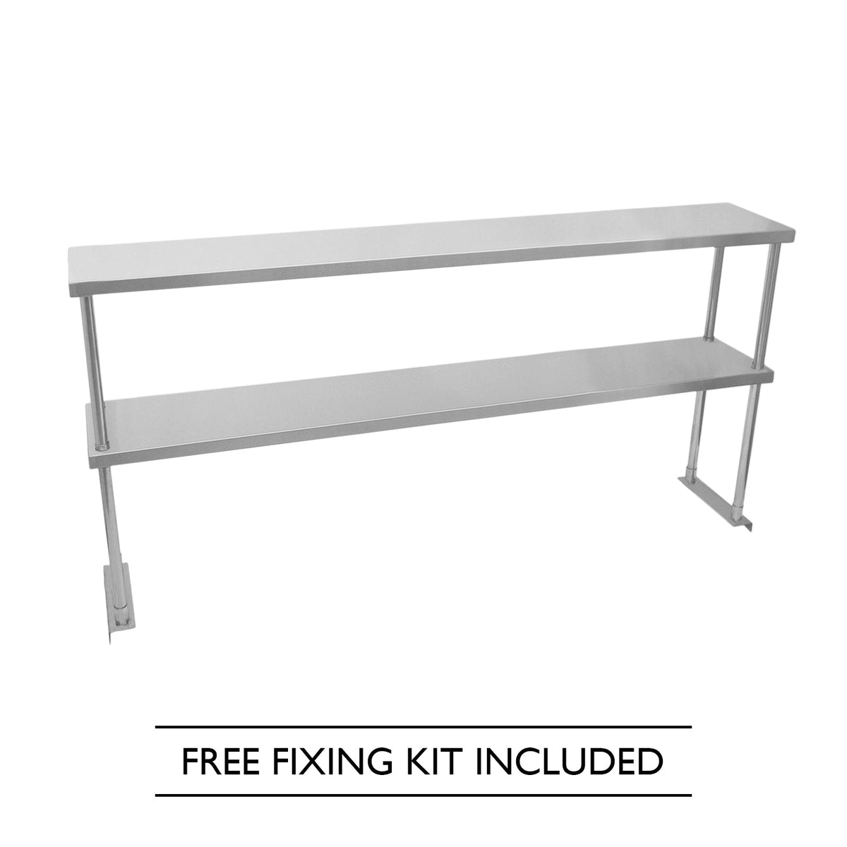 Kukoo Double-Tier Steel Over-Shelf, 1500mm Length