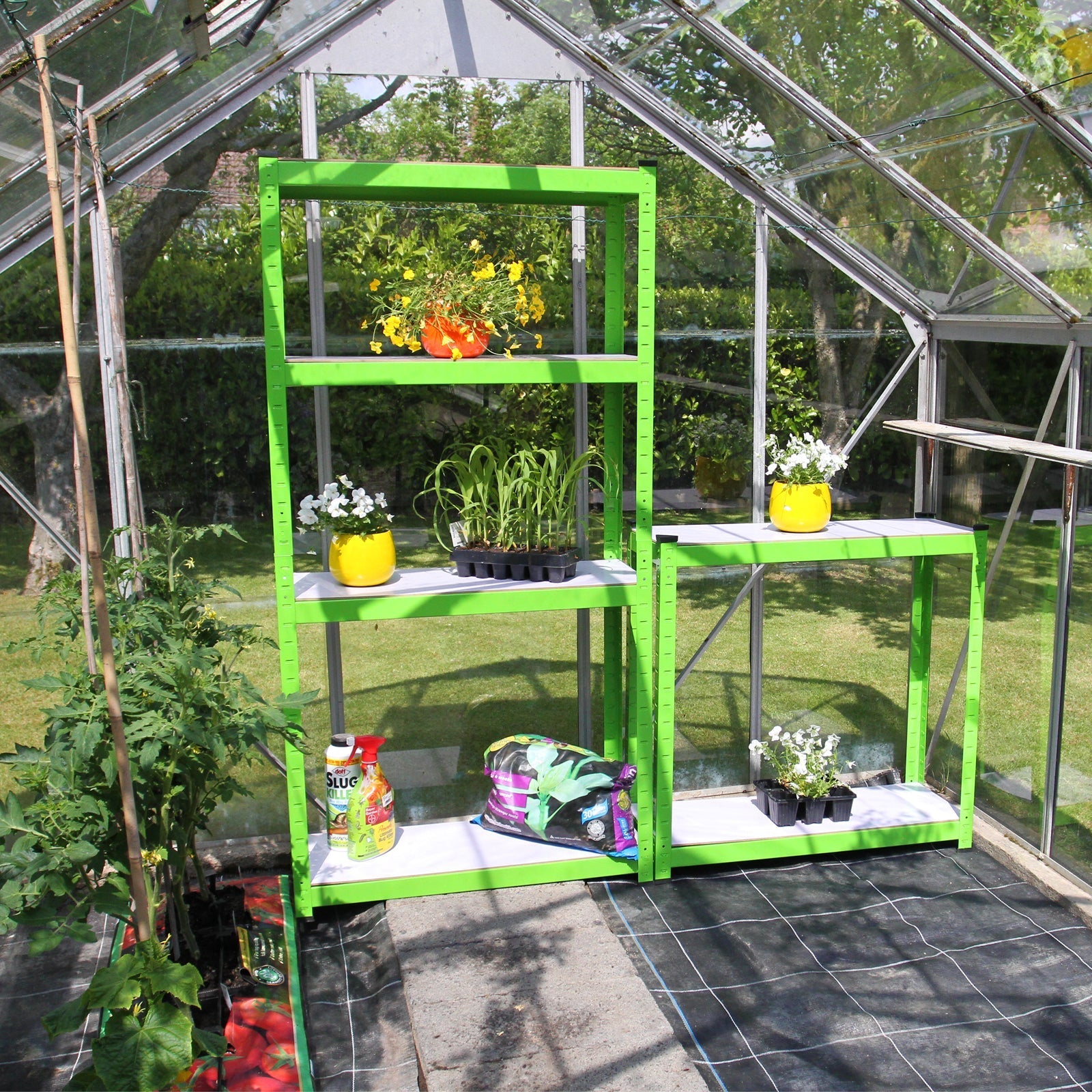 2-Pack Greenhouse Water-Resistant Racking Units