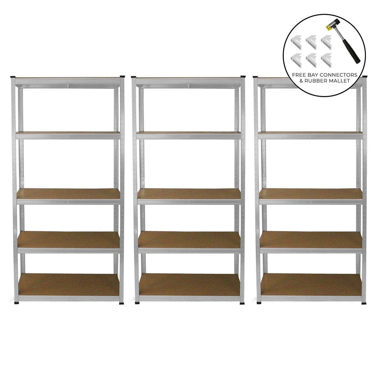 Pack of 3 E-Rax Galvanised Racking Units