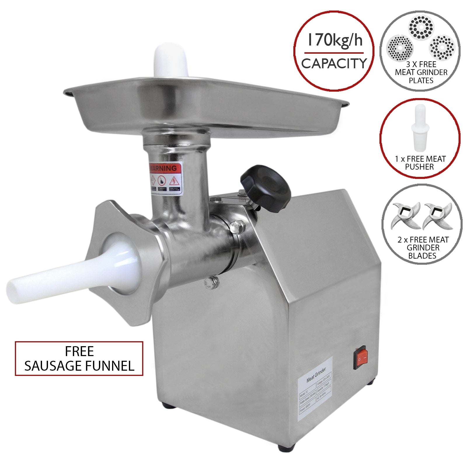 KuKoo Commercial-Grade Meat Grinder