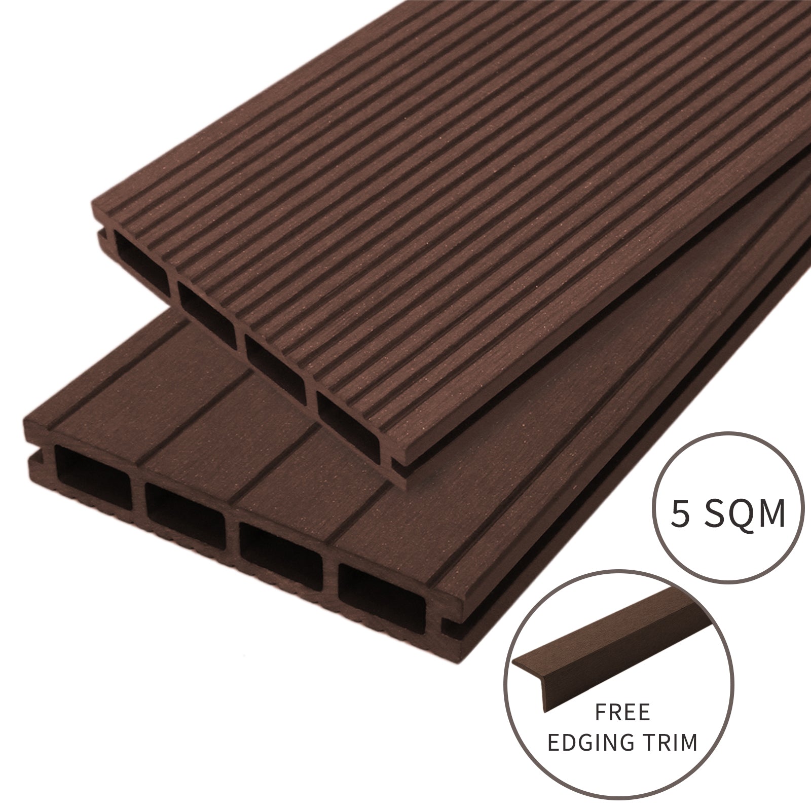 Jardí Composite Decking - 5 m² - Conker Brown