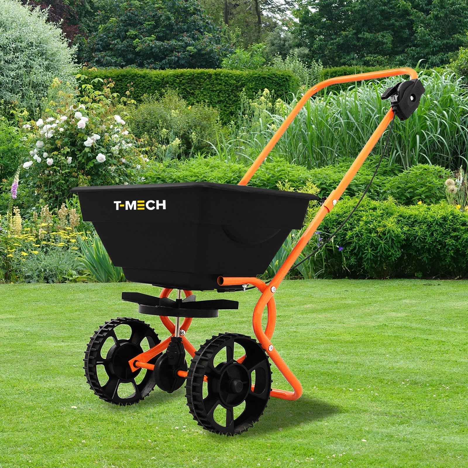 T-Mech Rotary Spreader for Lawn and Garden