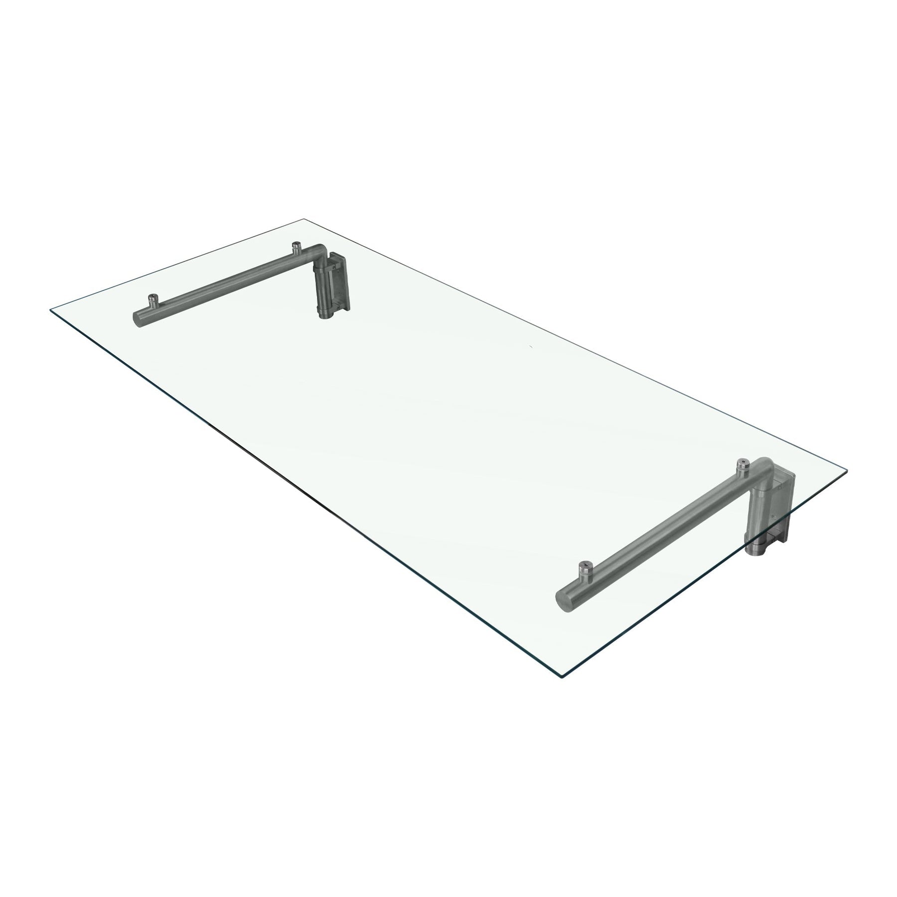 Glass Door Canopy with Brackets – 144 cm W x 80 cm D