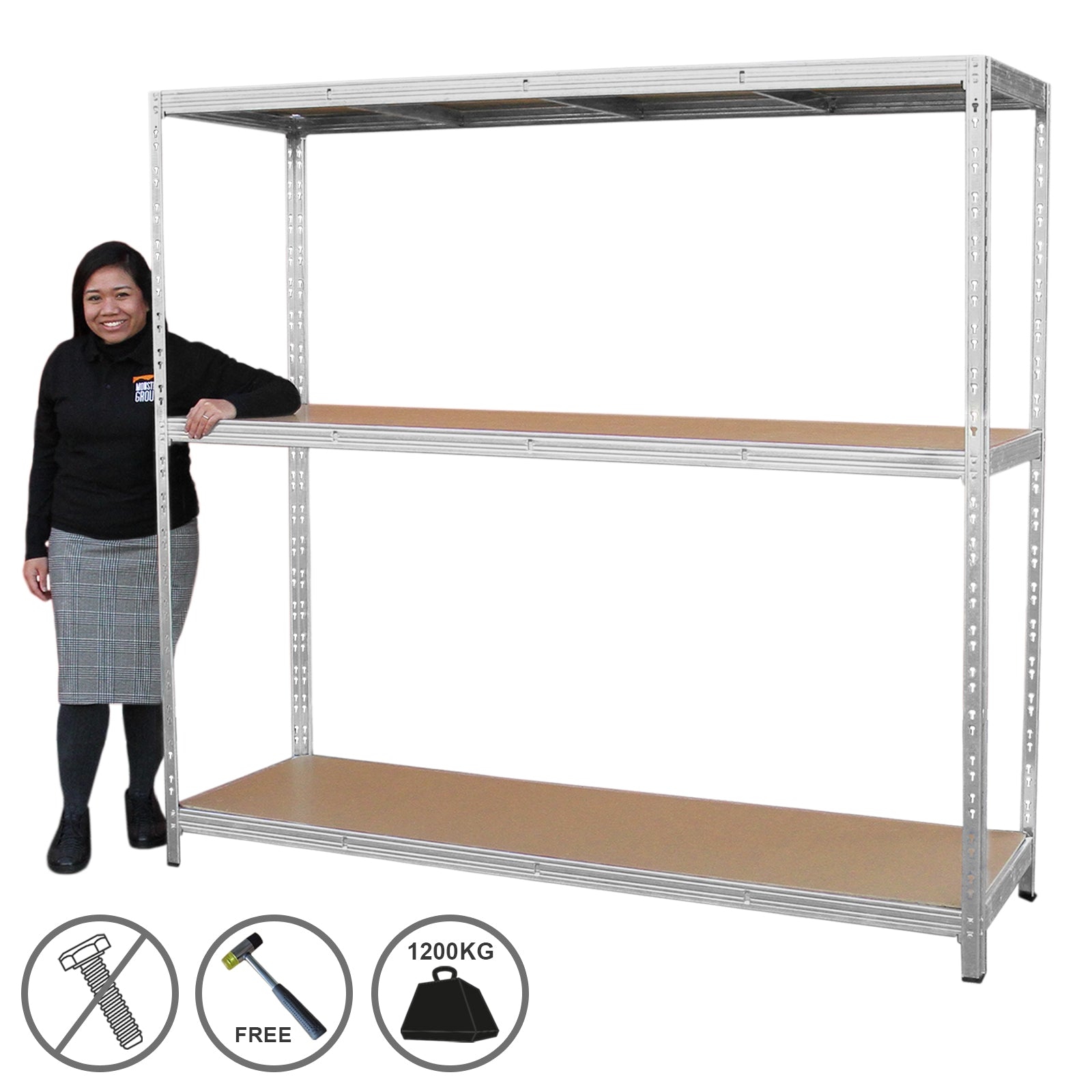 Galvanised Steel Heavy-Duty Storage Racking Unit