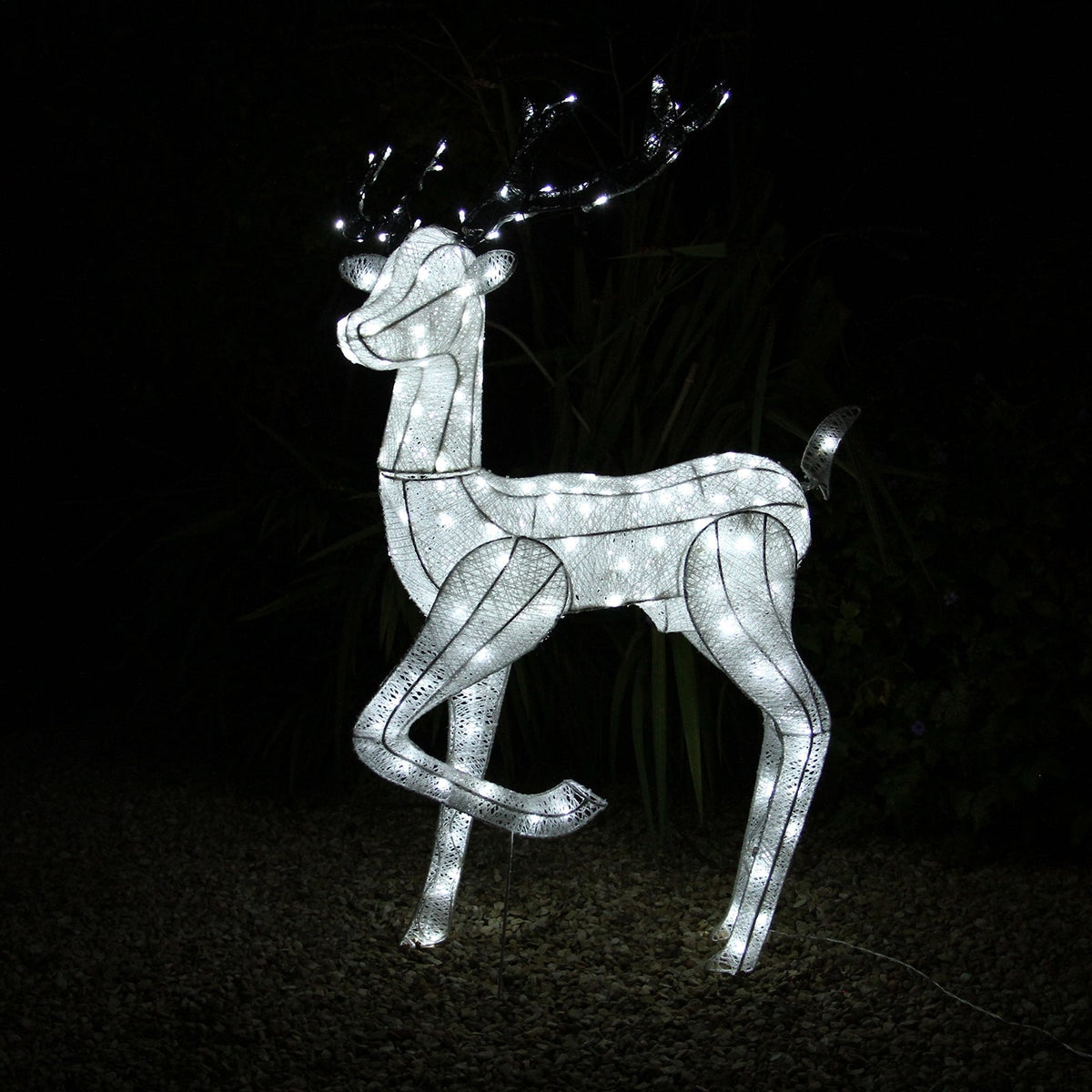 Large Light-Up Reindeer Statue