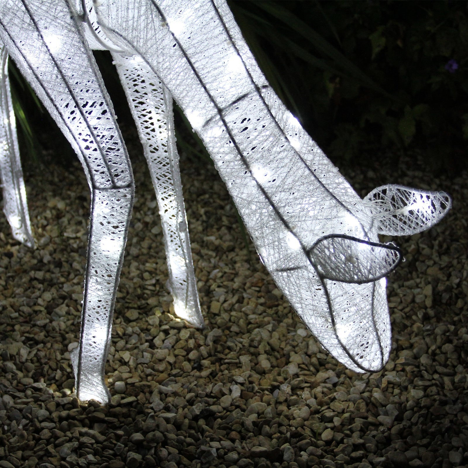 Large Light-Up Doe Reindeer Statue – Grazing Pose