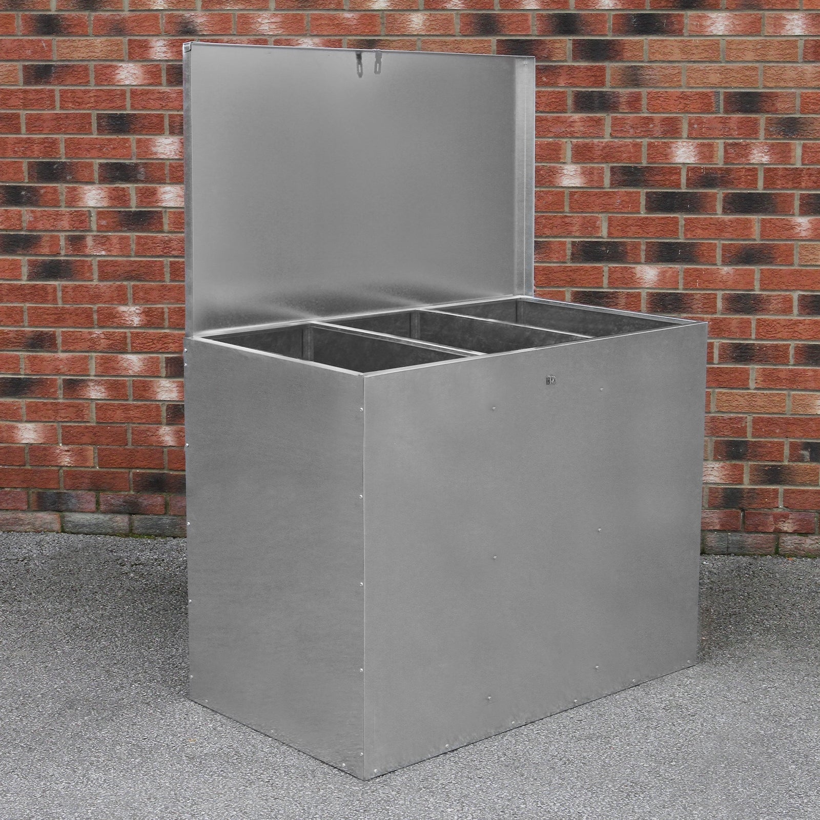 Galvanised Feed Store with 3 Compartments