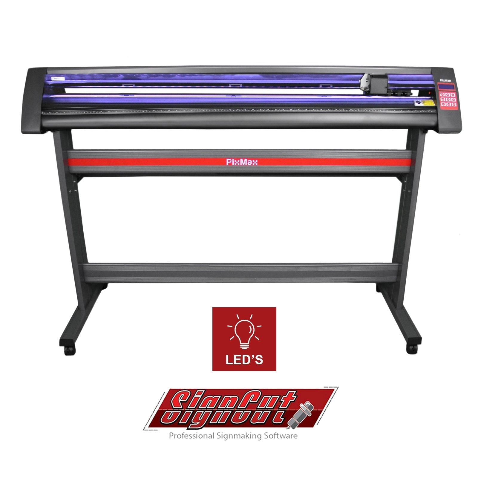1350 Vinyl Cutter with Stand, SignCut Pro Software, and LED Light Guide