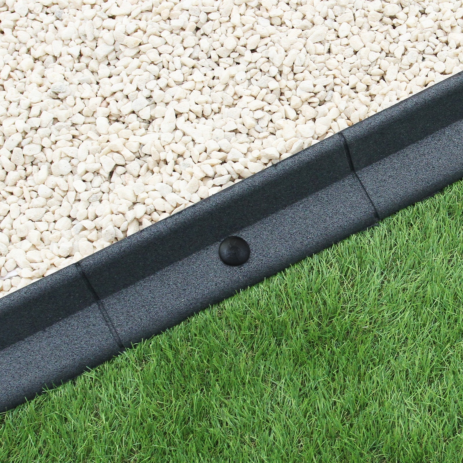 Flexible Grey Lawn Edging – 1.2 m per Piece, Pack of 36