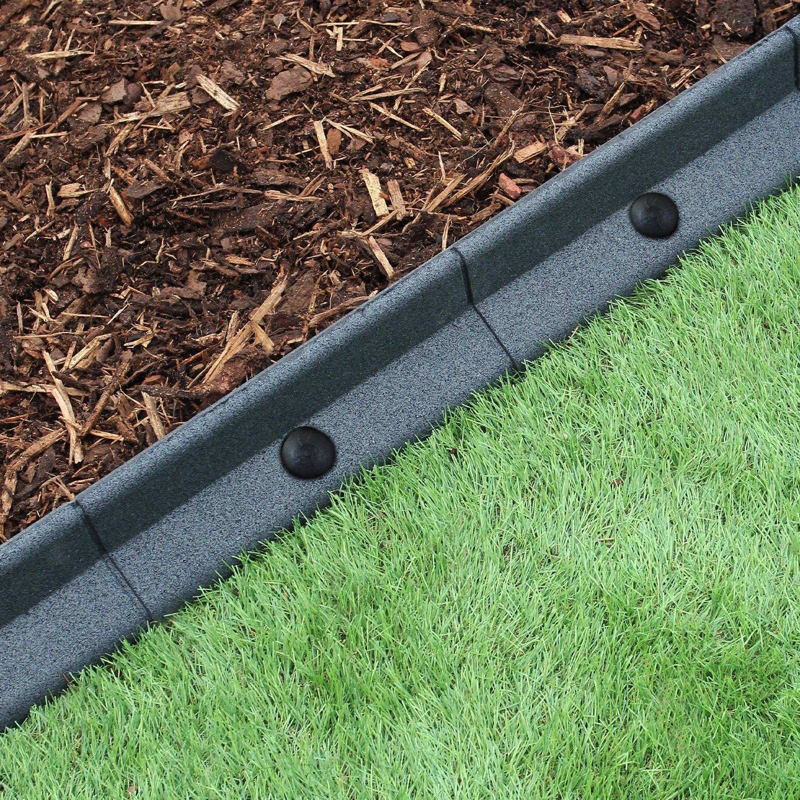 Flexible Grey Lawn Edging, 1.2 m Length, Pack of 20
