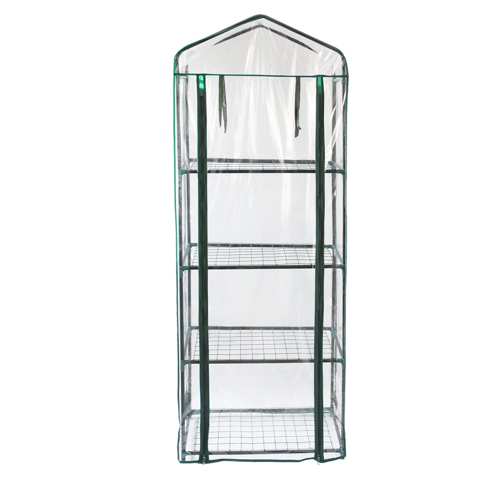 4-Tier Mini Greenhouse with Plastic Cover