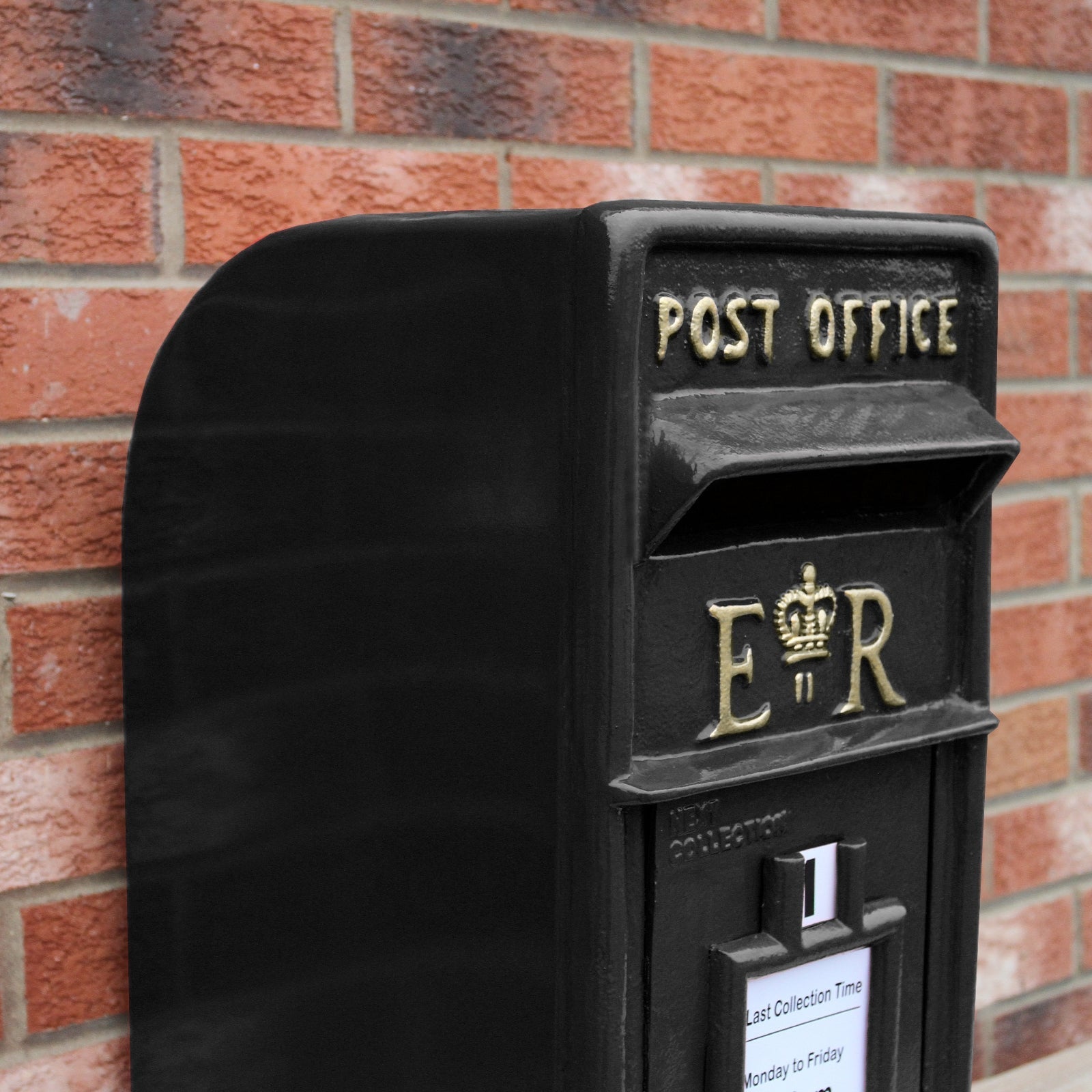 Black Royal Mail Postbox - UK Letterbox