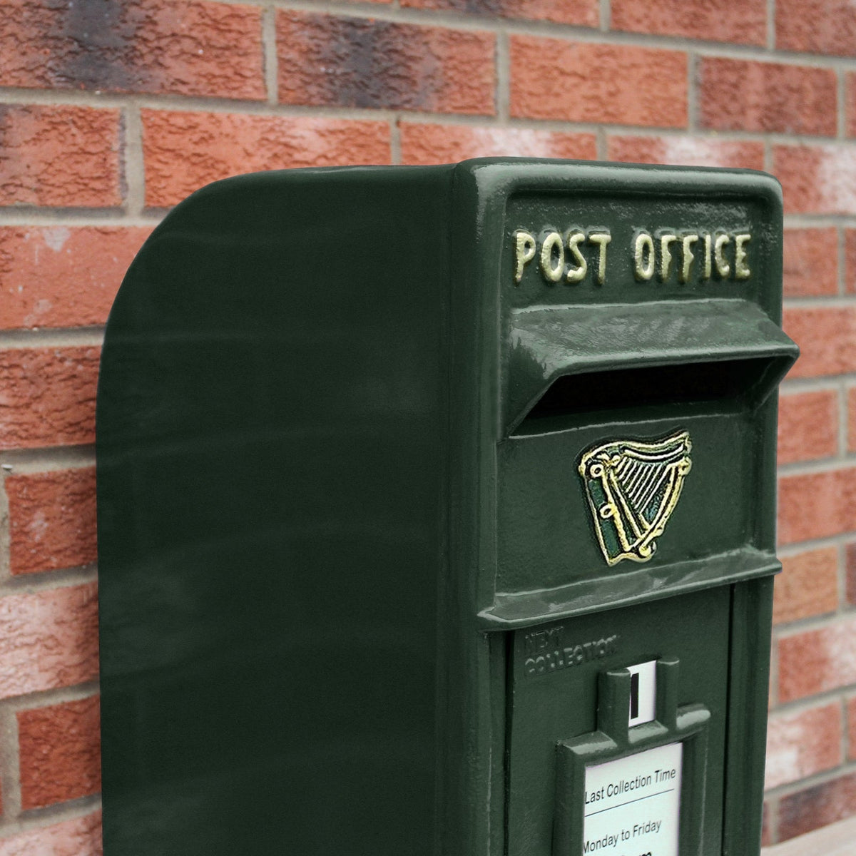 Green Irish Post Box - Traditional Irish Mailbox