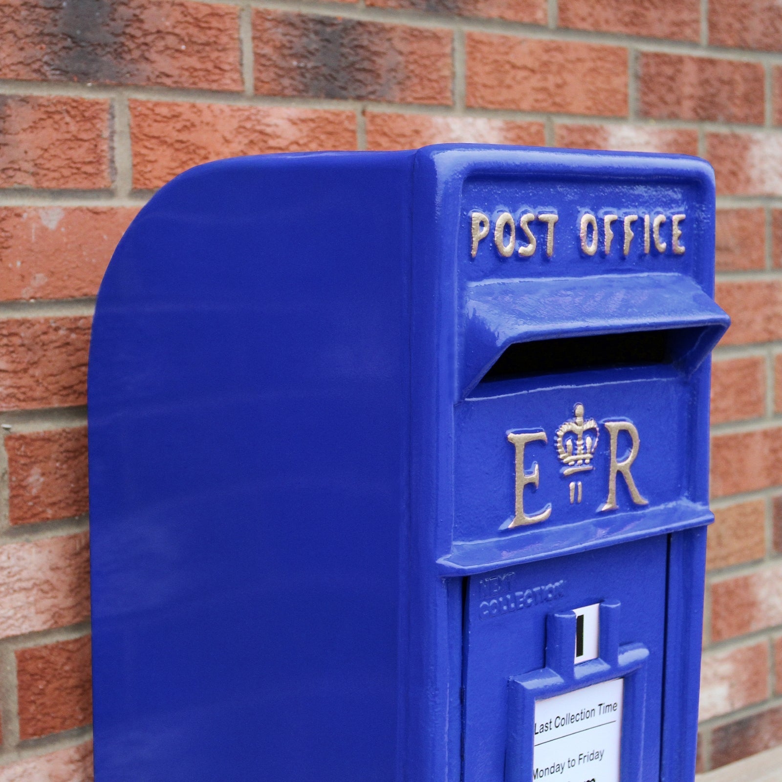 Blue Scottish Post Box – Outdoor Public Mailbox