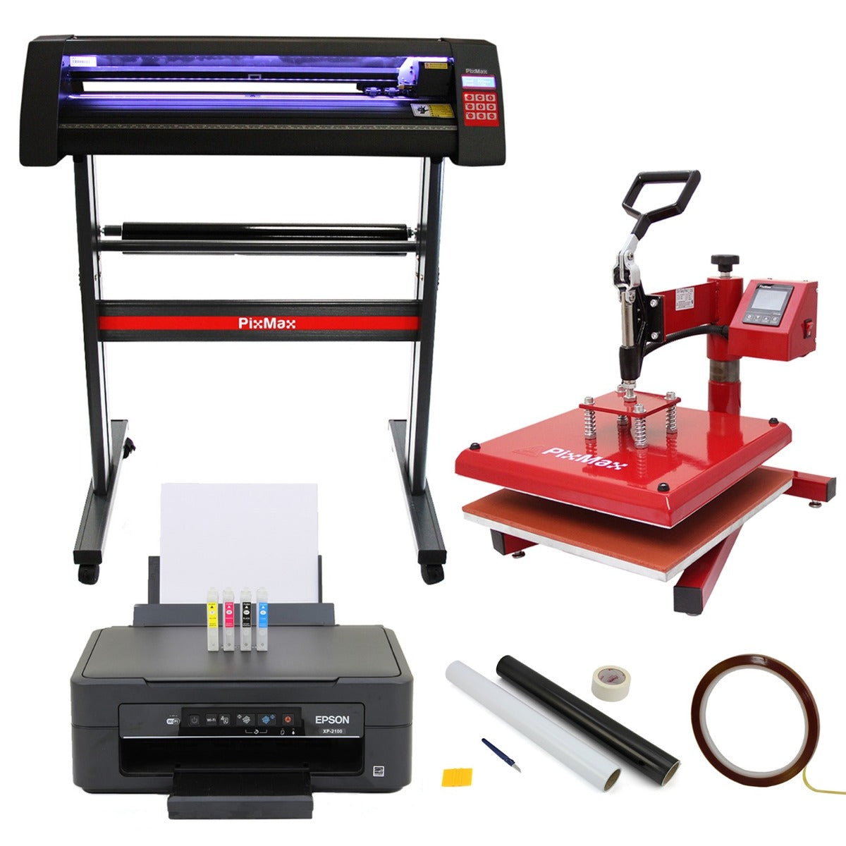 38-Inch Vinyl Cutter with LED, Value Printer, CISS, SignCut, Weeding Kit and Heat Tape