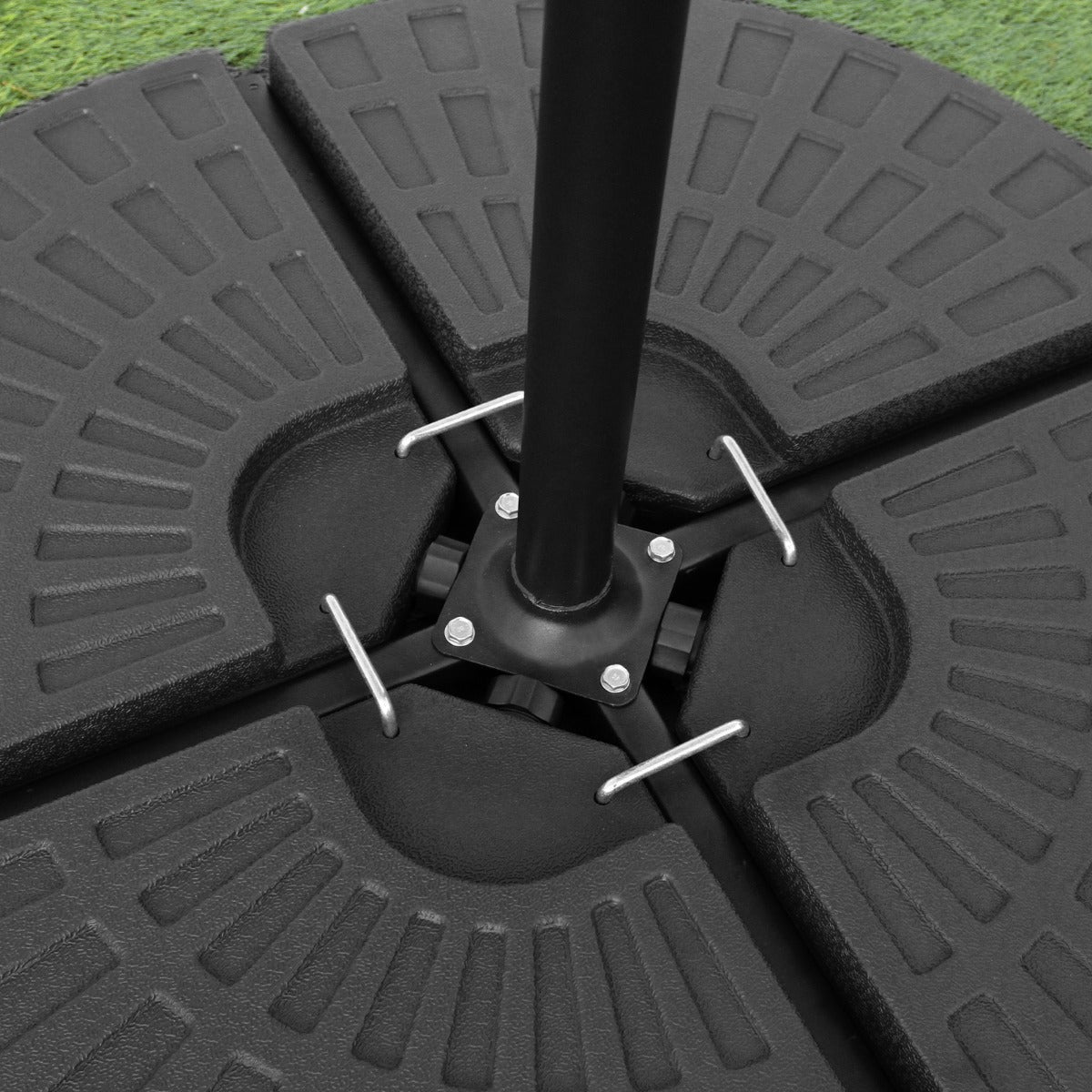Cantilever Parasol Base with Fan-Style Design