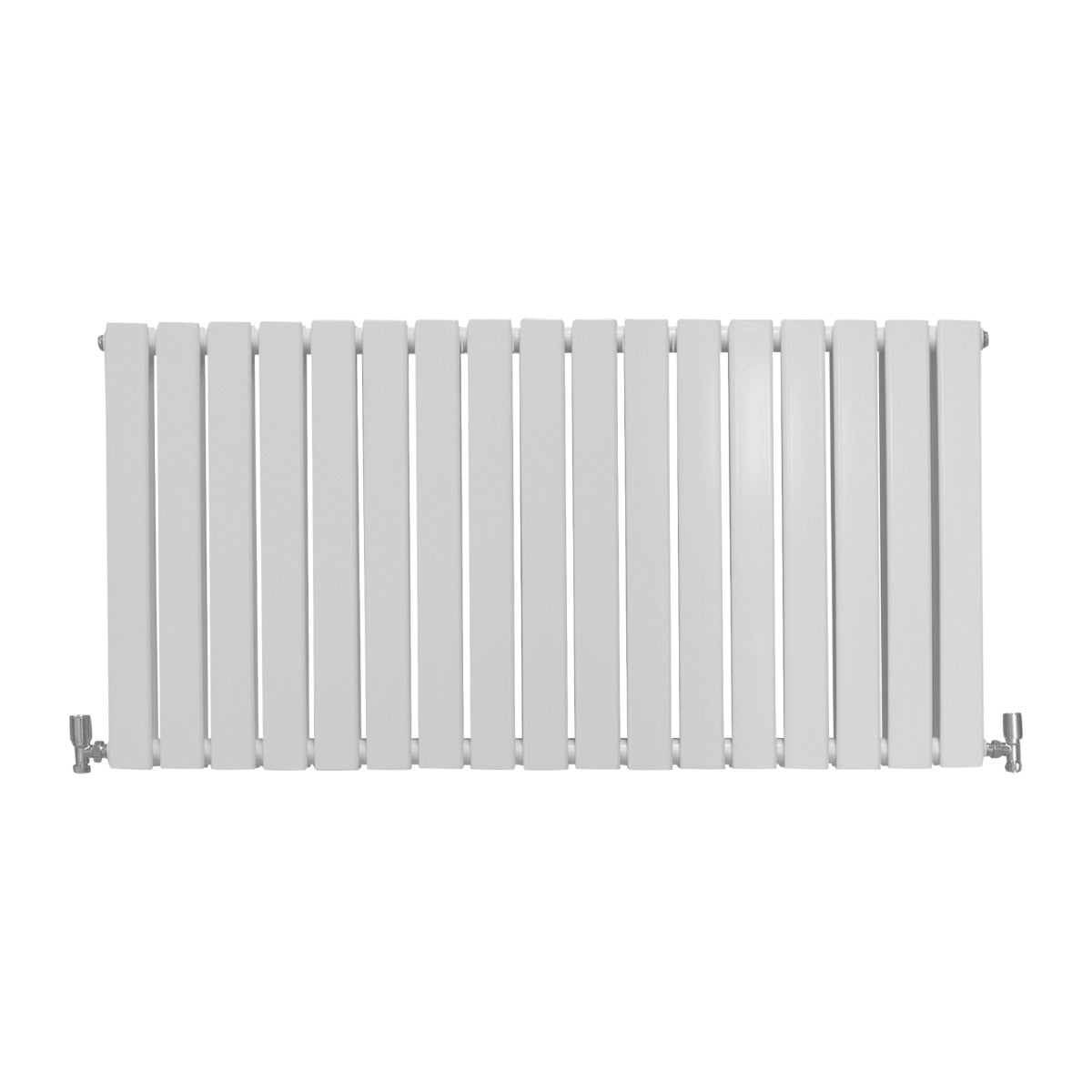 Designer Flat Panel Radiator – Gloss White – 600 mm x 1190 mm