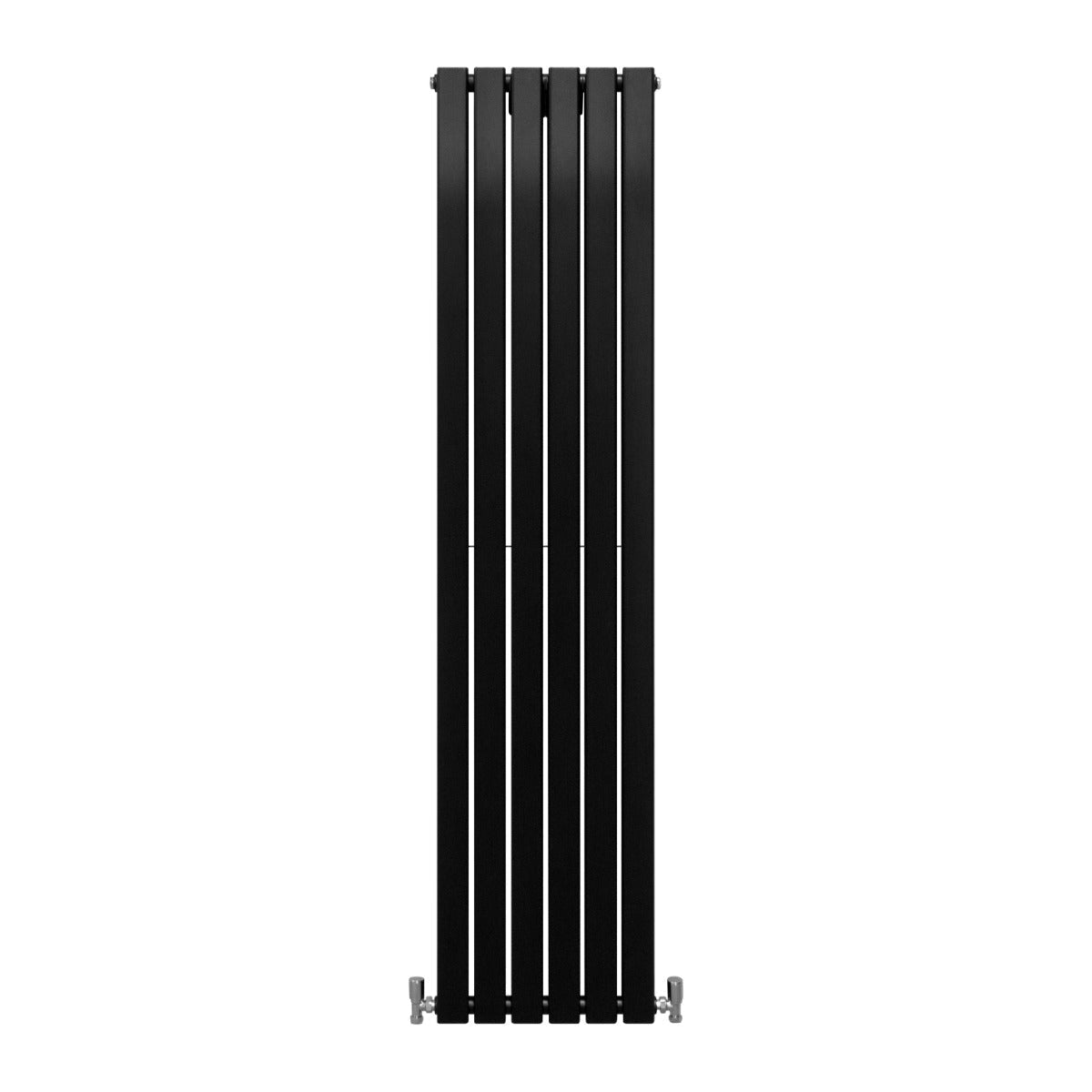 Designer Matt Black Flat Panel Radiator - 1800 x 420 mm