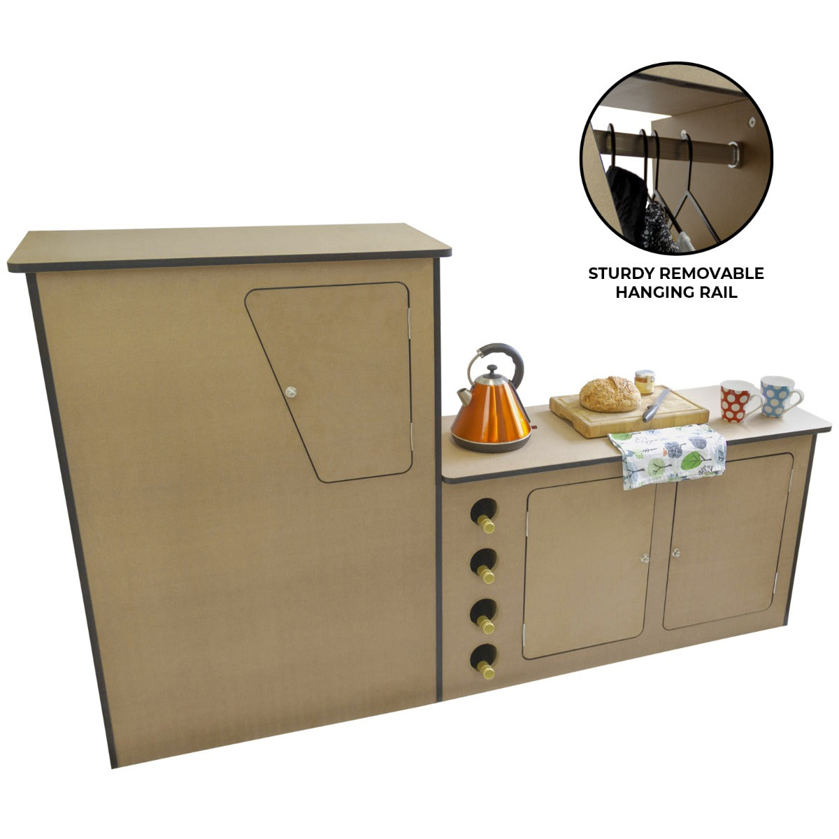 MDF Camper Van Kitchen Unit – Left-Hand Drive (LHD)