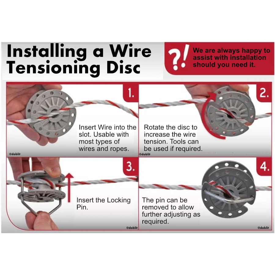 In-Line Disc Strainer Wire Tensioner Aluminium