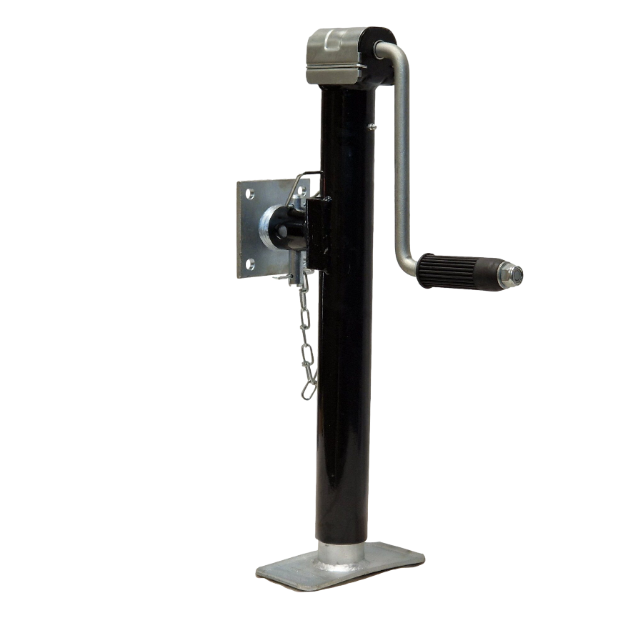 Trailer Jack Telescopic Heavy Duty Stand Tow Bar Lift Max Load 1300kg (Bolt-On)