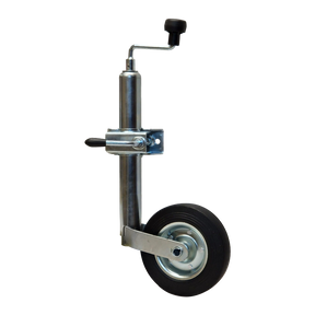 Jockey Wheel & Clamp - Telescopic 48mm Tube Trailer Stand Max Load 150kg