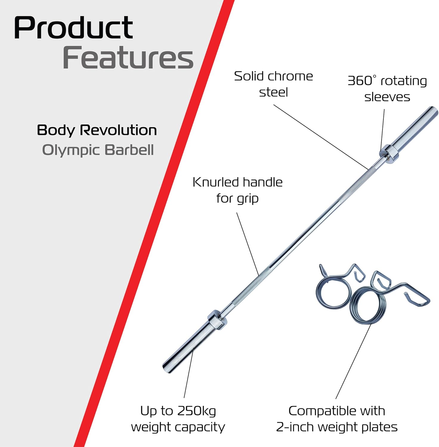 Body Revolution 6-Foot Olympic Barbell