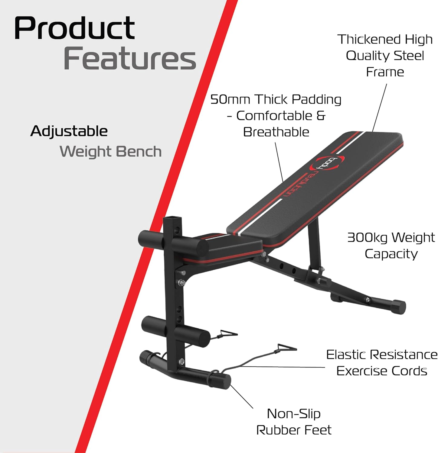 Adjustable Weight Bench for Home Gym