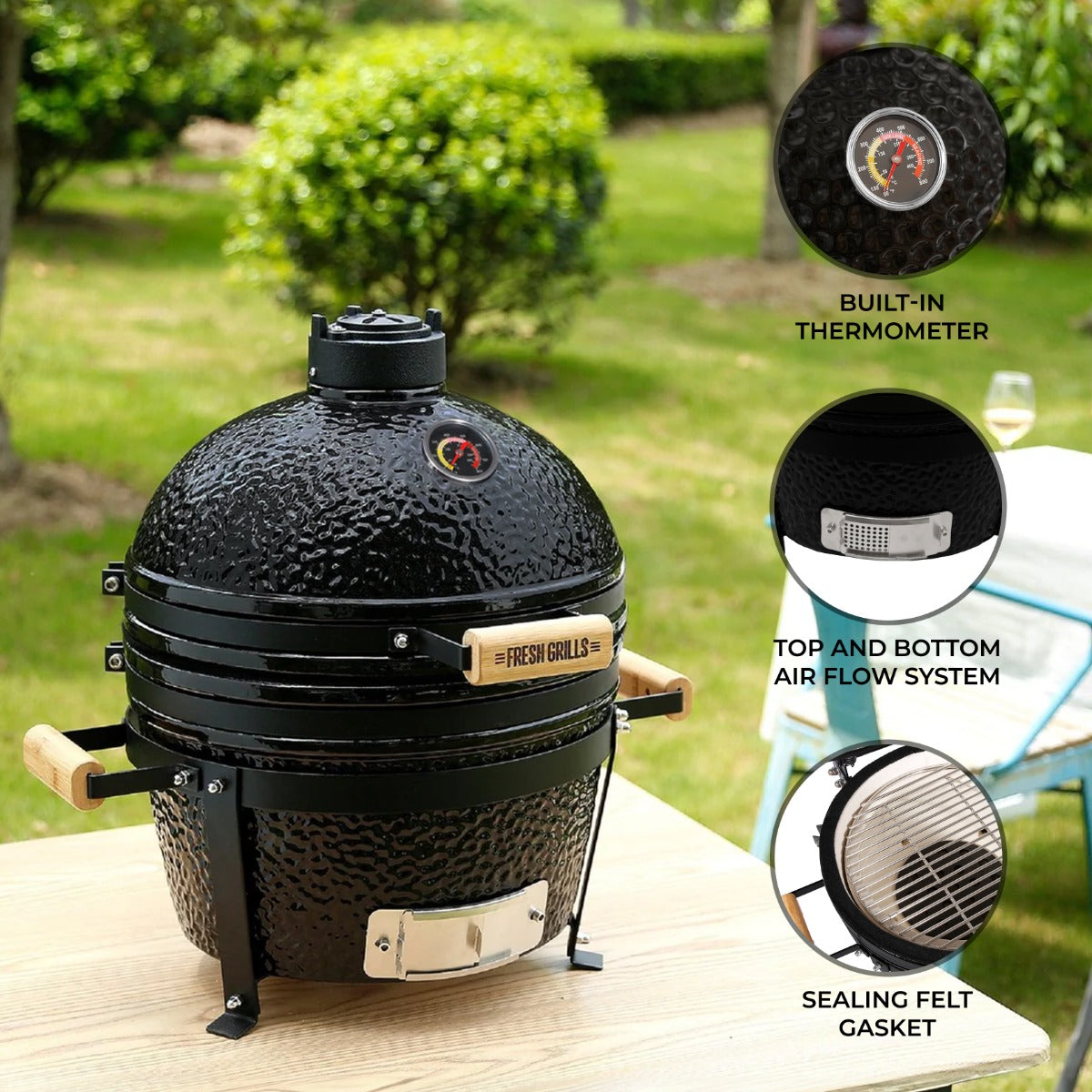 Fresh Grills 16-Inch Kamado BBQ Oven