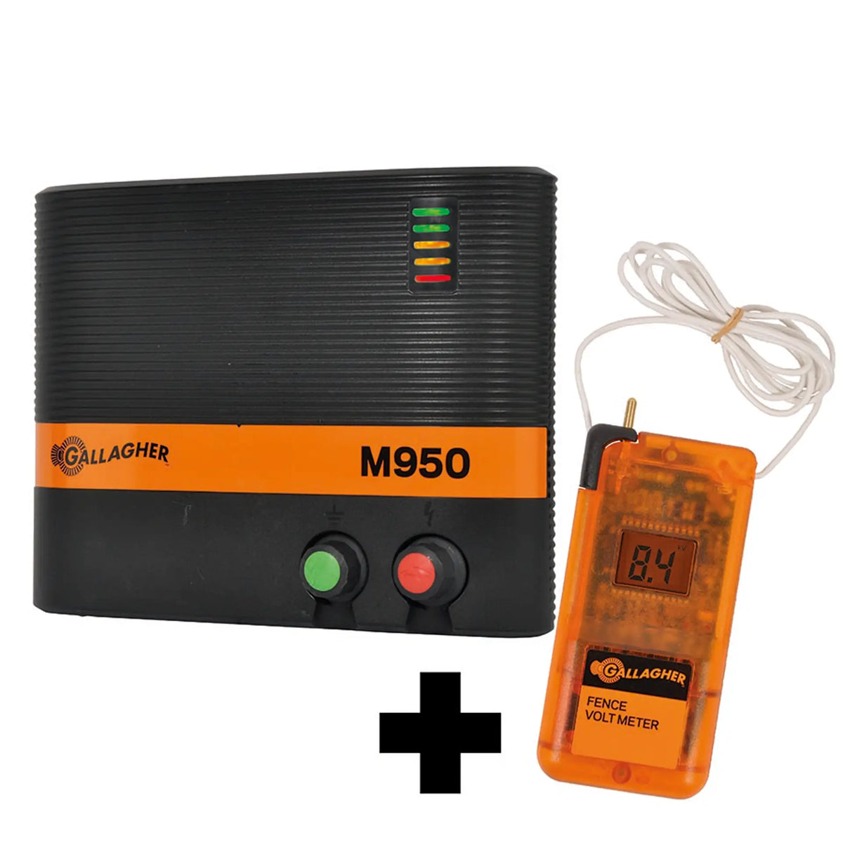 Gallagher Gallagher M950 mains fence energiser (230 V) + Free Voltmeter