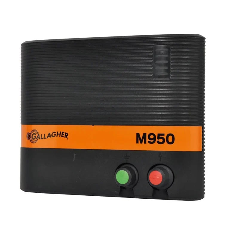 Gallagher M950 230V 9J 42km Smart Mains Electric Fence Energiser 3 Year Warranty + Free Voltmeter