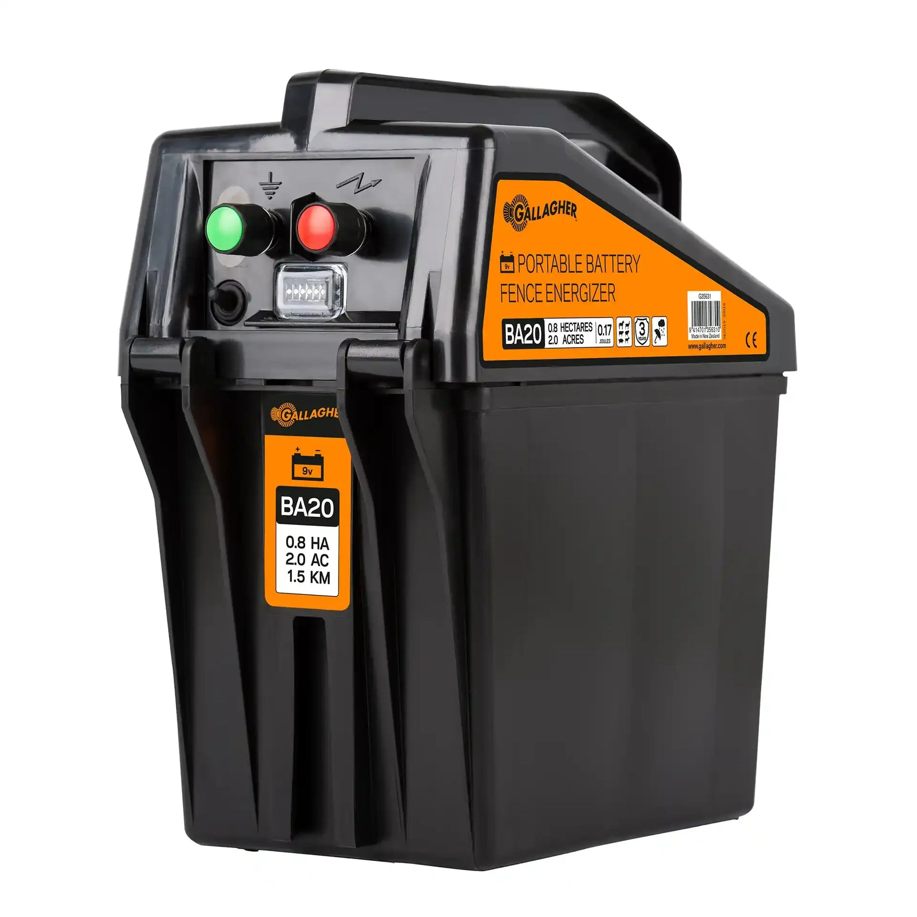 Gallagher Gallagher BA20 battery fence energiser (9V/12V)