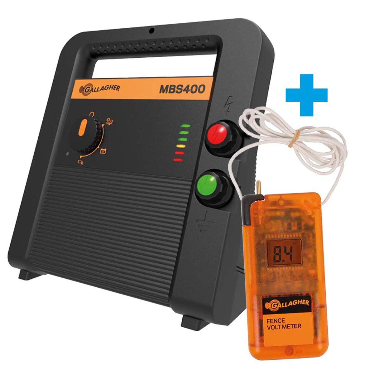 Gallagher Gallagher MBS400 fence energiser (230V/12V/Solar)
