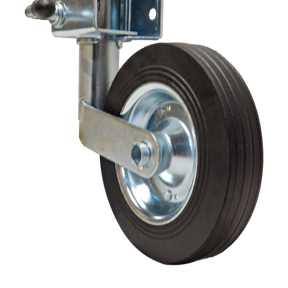 Jockey Wheel & Clamp - Telescopic 42mm Tube Trailer Stand Max Load 150kg