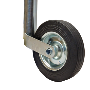 Jockey Wheel & Clamp - Telescopic 48mm Tube Trailer Stand Max Load 150kg