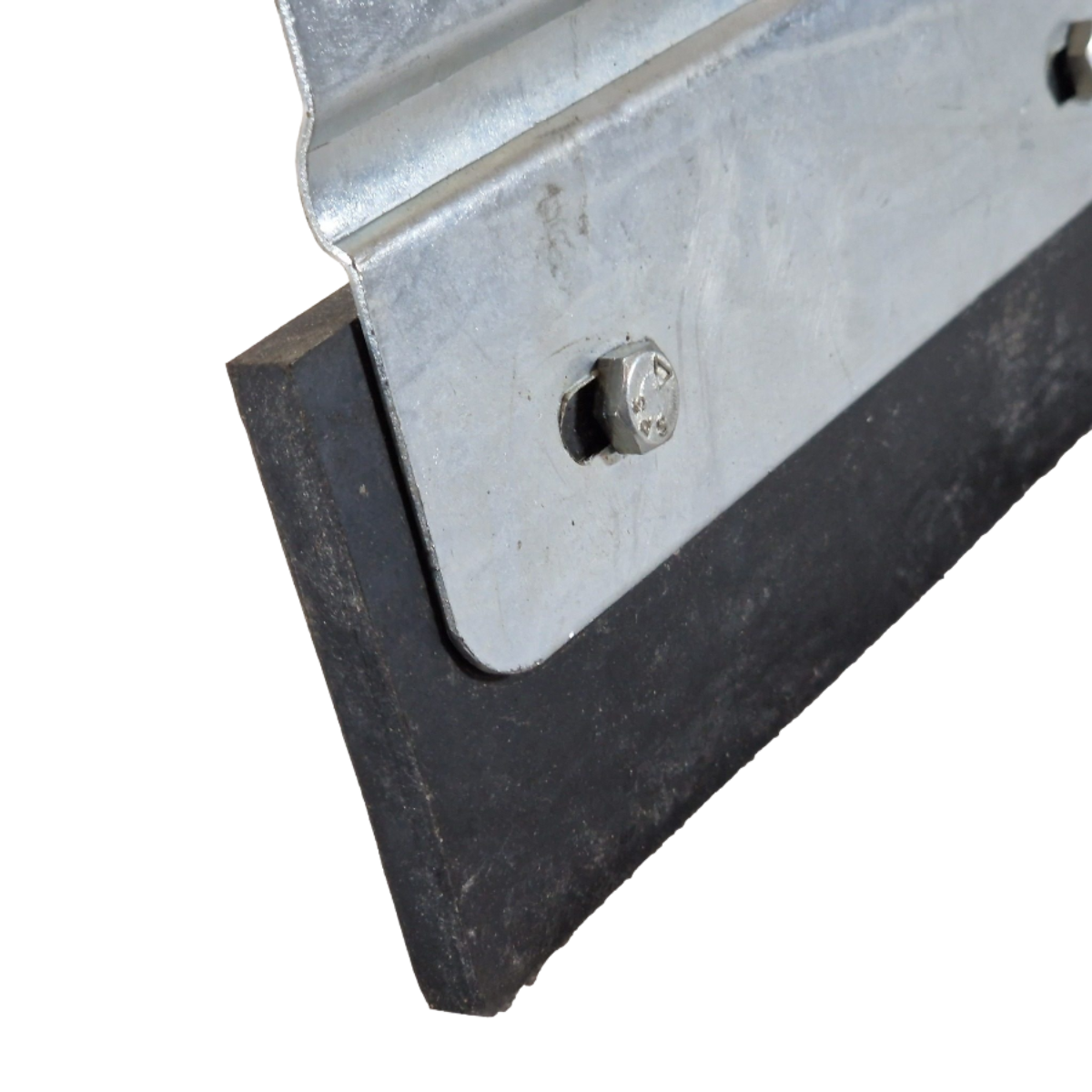 Yard Scraper Slurry Pusher Heavy Duty Metal Floor Squeegee Straight w/ Rubber Blade 18-34" (Shaft not included)