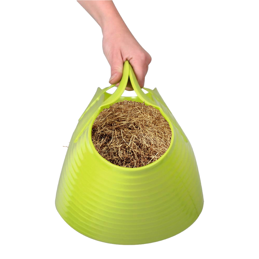 12 L Flexi Bucket Feeding Bag Trough Kick Proof Equine Horse Pets Gardening