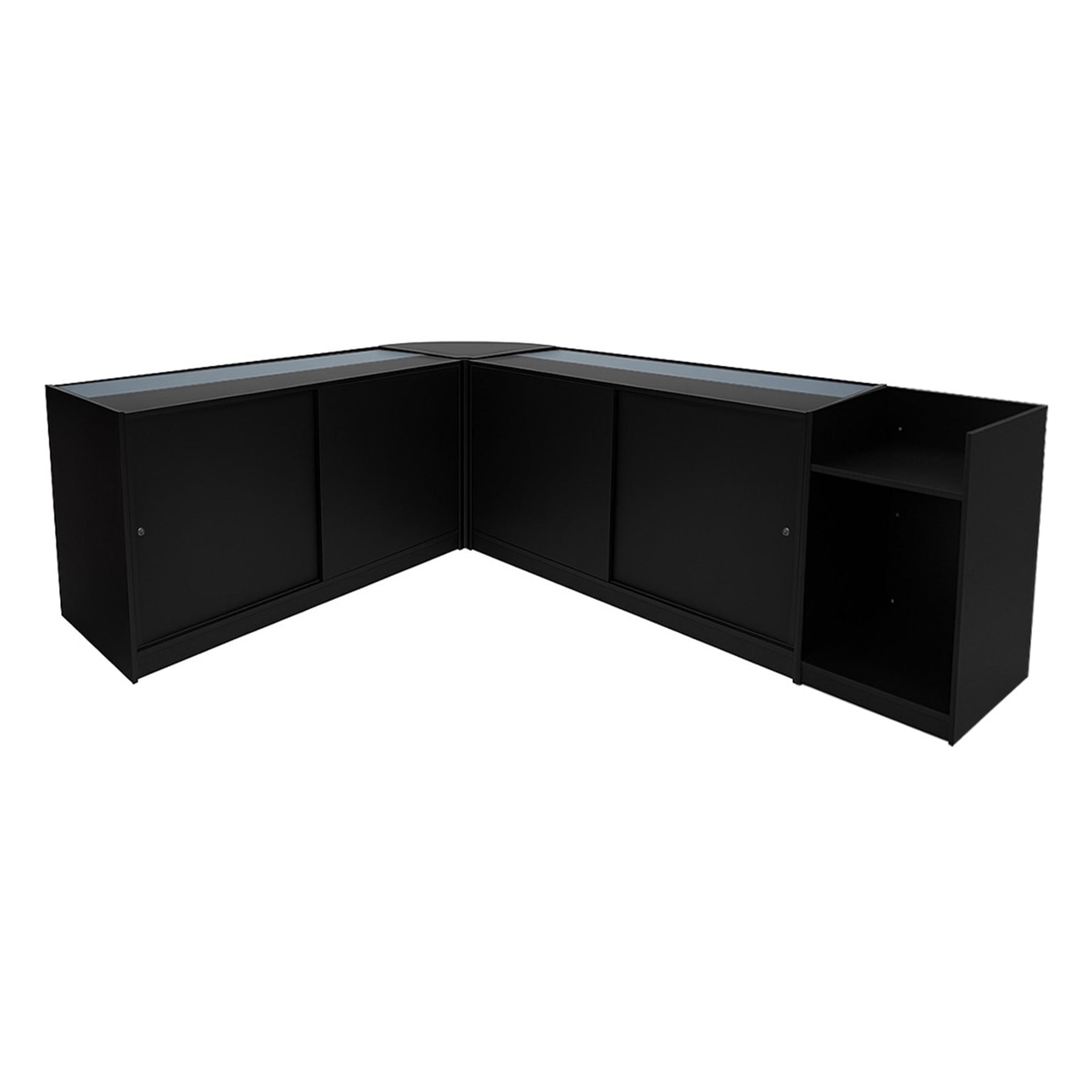 Luna LED Shop Counter Set CM60, TB60, and 2 x B1500 – Black