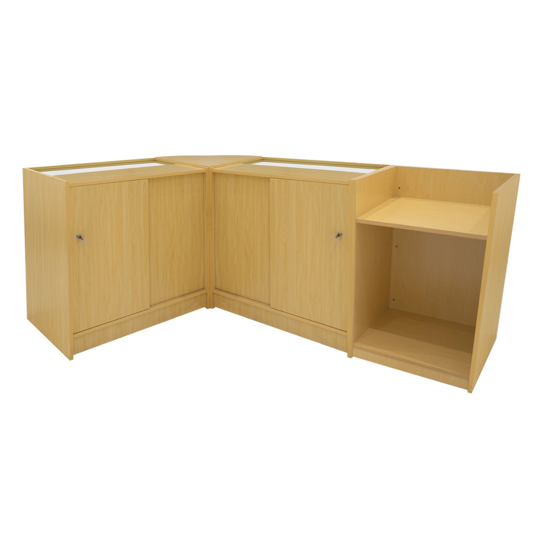 Phoenix LED Shop Counter Set CM60, TB60, and 2x C900 – Maple Finish