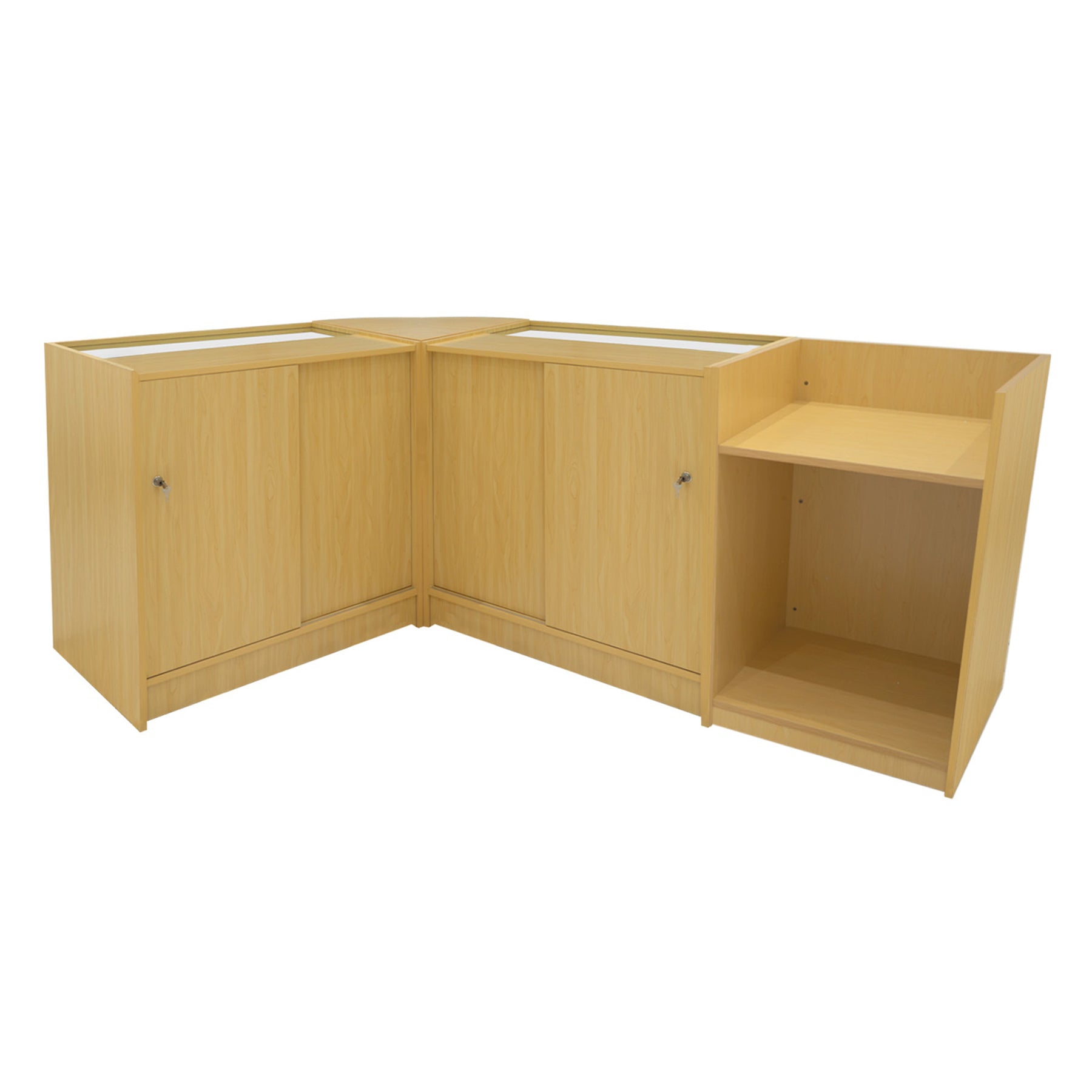 Vega LED Shop Counter Set K900, C900, TB60 & CM60 – Maple Finish
